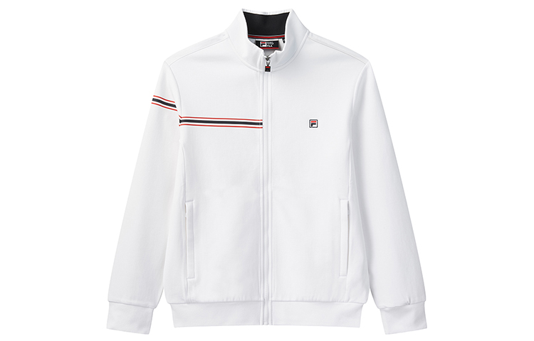 FILA Logo Print Comfortable Casual Sports Jacket White () F51M031504F-WT