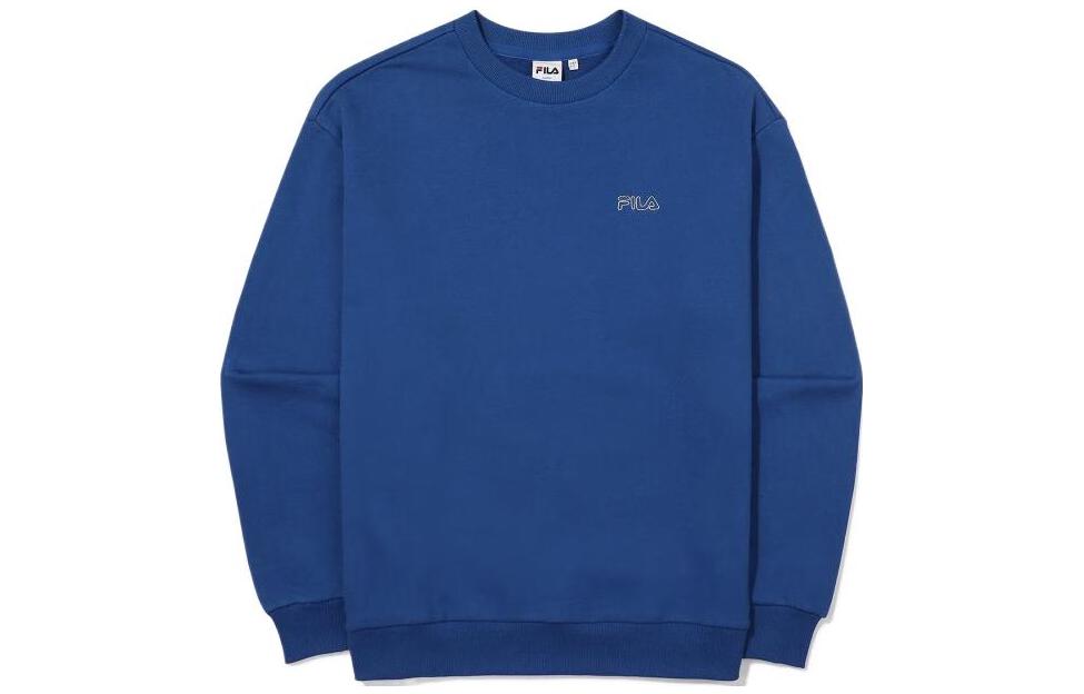 FILA Logo Print Crewneck Sweatshirt Unisex Blue FS2POE3105X-DBU
