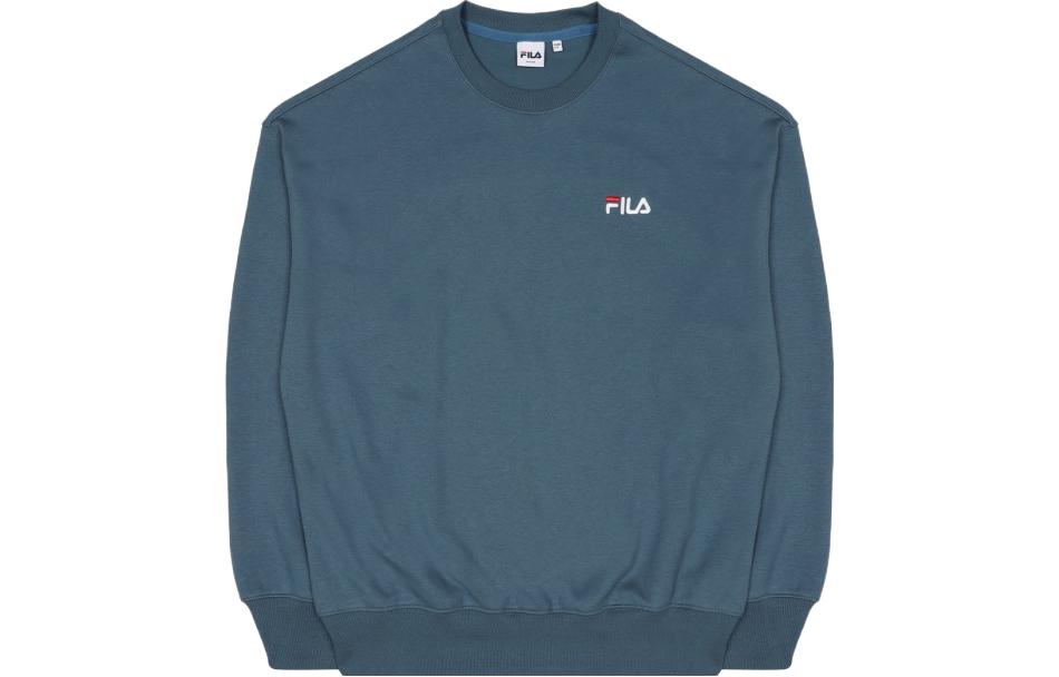 FILA Logo Print Crewneck Sweatshirt Unisex Smoky Blue FS2POC3201X-SBE