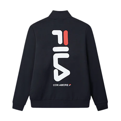 FILA Logo Print Embroidered Windbreaker Jacket Men’s - Legend Blue F11M028504FNV