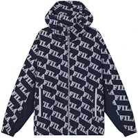 Order FILA Logo Print Hooded Casual Woven Jacket Full Print F11M419704F-ZB