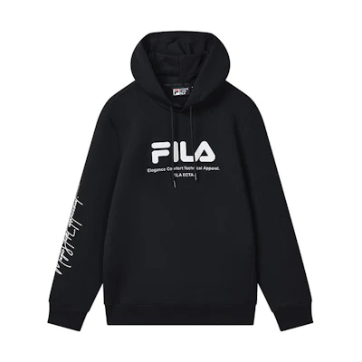 FILA Logo Print Hoodie in Legendary Blue F11M319206F-NV