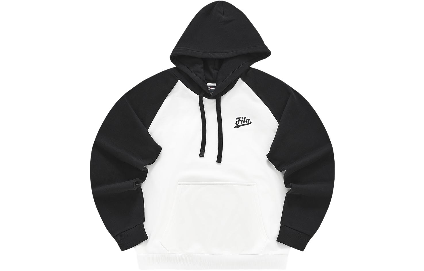 FILA Logo Print Hoodie Loose Fit - White T11M342202F-WT