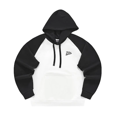 FILA Logo Print Hoodie Loose Fit - White T11M342202F-WT