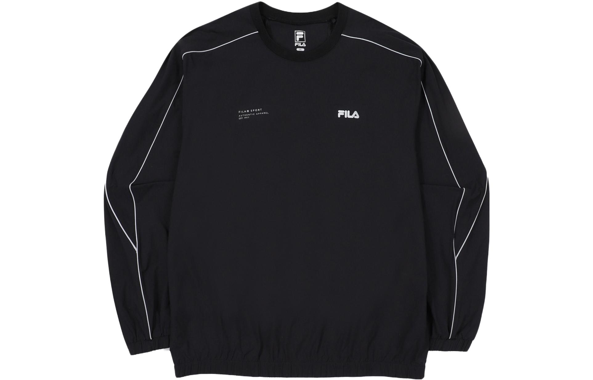 FILA Logo Print Long-Sleeve Jacket Black () FS2POF2211M-BK