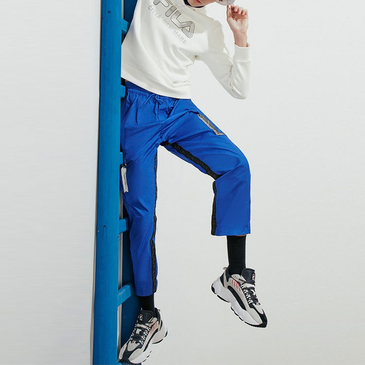 FILA Logo Print Men’s Pullover Hoodie Sweatshirt Casual Style - Cloud Mushroom White F11M018219FWT 圖 4