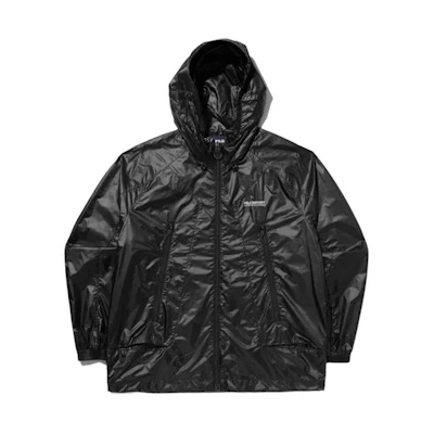FILA Logo Print Oversized Black Hoodie Jacket Unisex FS2JKG2132XBLK
