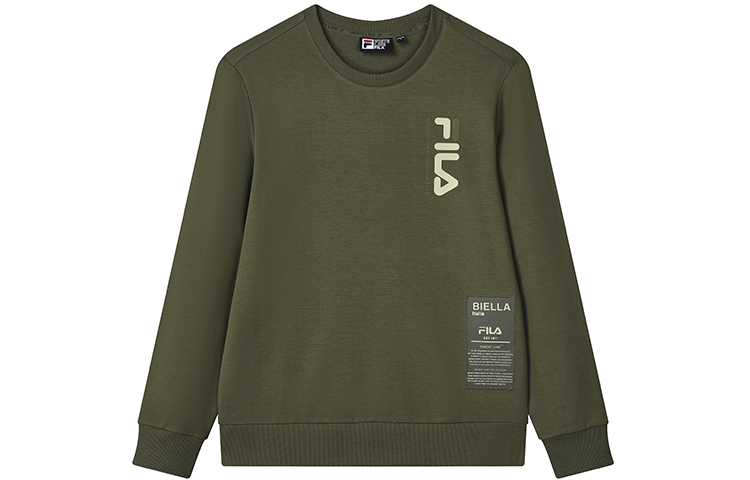FILA Logo Print Pullover Sweatshirt - Moss Green F11M138206F-KK