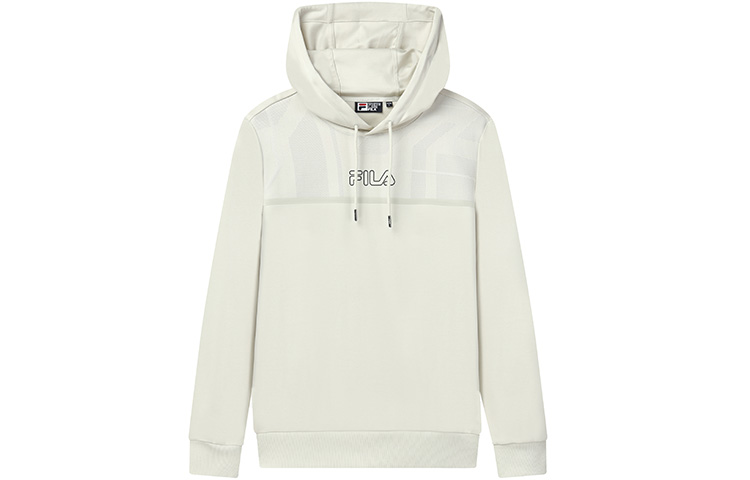 FILA Logo Print Pullover Sweatshirt Beige Casual Sportswear F11M132255S-BG