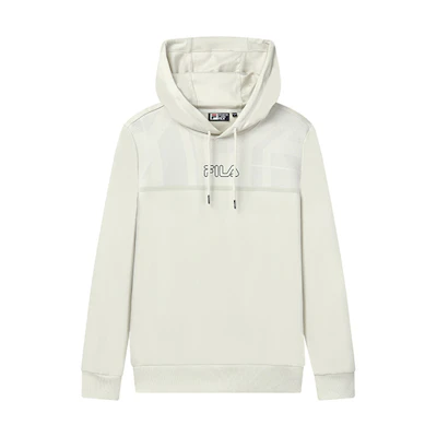FILA Logo Print Pullover Sweatshirt Beige Casual Sportswear F11M132255S-BG
