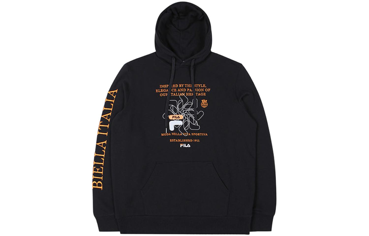 FILA Logo Print Pullover Sweatshirt Black () FS2POC1126X-BLK