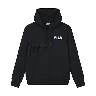 FILA Logo Print Sweatshirt with Chest Pocket - Legendary Blue F11M138202F-NV