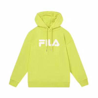 FILA Logo Printed Casual Pullover Sweatshirt Unisex Sulfur Green F51U338298F-YE