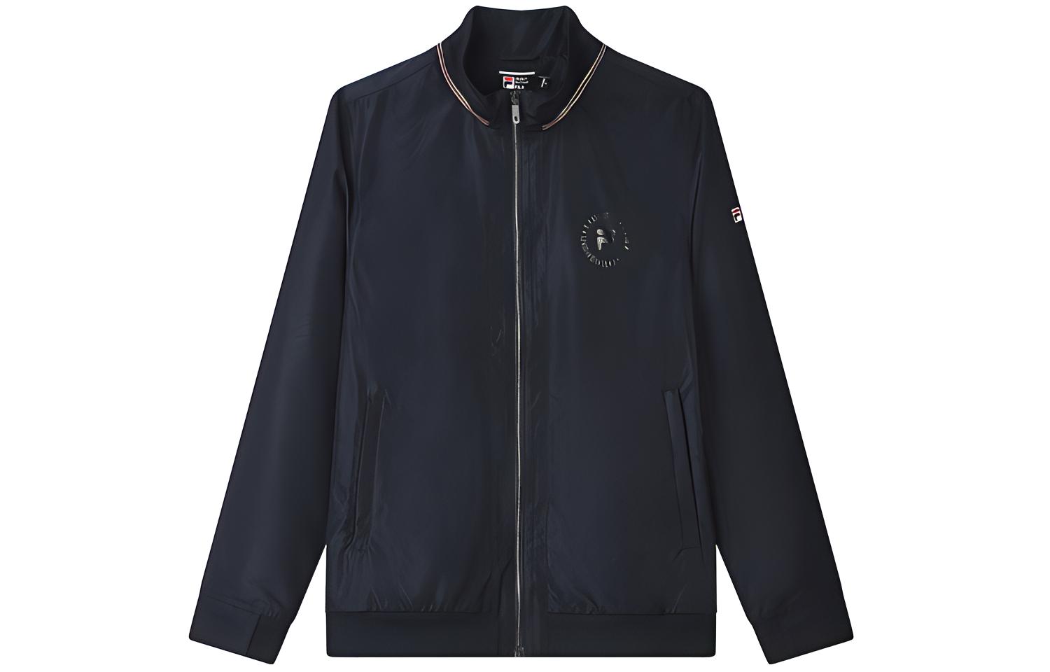 FILA Logo Printed Casual Woven Jacket - Legendary Blue F11M131706F-NV