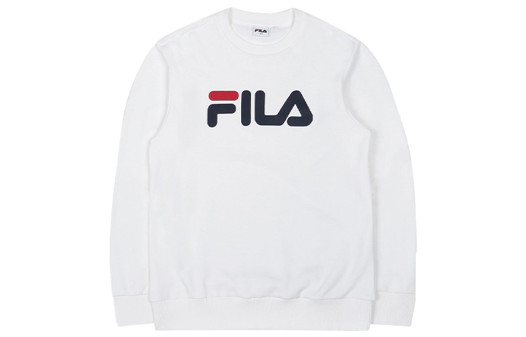 FILA Logo Printed Crewneck Sweatshirt Unisex White FS2POC1001X-OWH