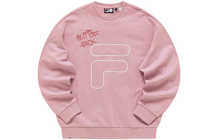 FILA Logo Printed Crewneck Sweatshirt Unisex Youth Pink T11U216201F-PK