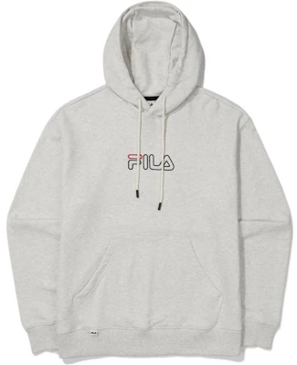 FILA Logo Printed Drawstring Hoodie Unisex Light Gray FS2POE3109X-SGE Buy FILA Logo Printed Drawstring Hoodie Unisex Light Gray FS2POE3109X-SGE