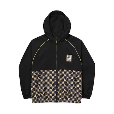 FILA Logo Printed Hoodie Jacket Unisex in Charcoal Black FS2JKF1111X-MAO