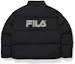 Lookbook FILA Jaket Puffer Lengan Panjang Logo Cetak Unisex Hitam. FE2DJE6105X-BLK
