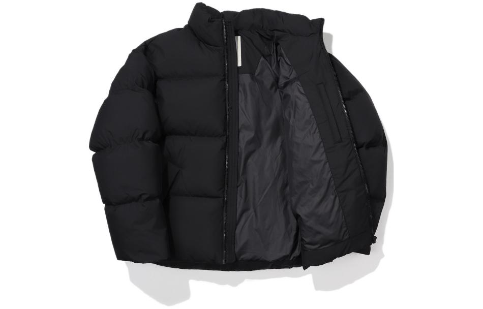 Shop FILA Jaket Puffer Lengan Panjang Logo Cetak Unisex Hitam. FE2DJE6105X-BLK