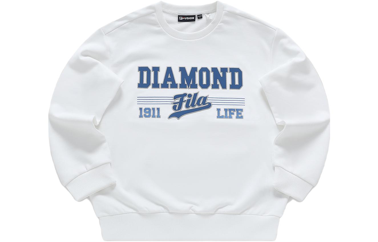 FILA Logo Printed Loose Fit Sweatshirt Standard White () T11M342208F-WT