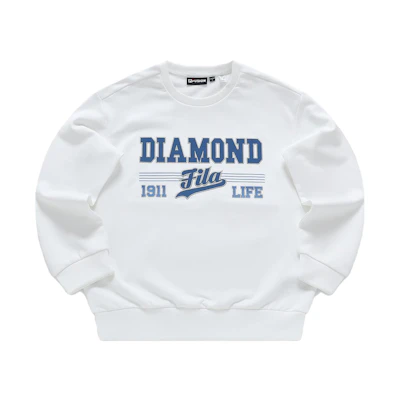 FILA Logo Printed Loose Fit Sweatshirt Standard White () T11M342208F-WT
