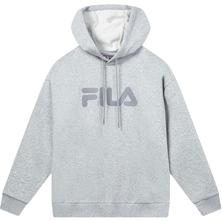 FILA Logo Printed Oversized Fashion Hoodie Unisex Gray F51U338298FMG