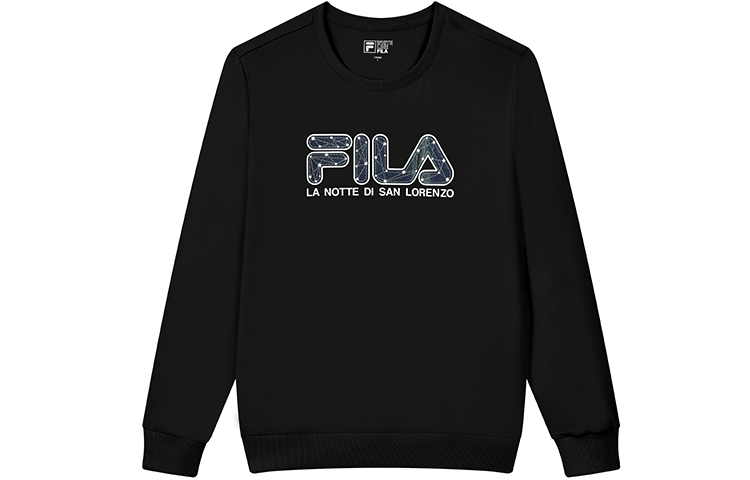 FILA Logo Printed Pullover Crewneck Sweatshirt Men’s - Black F11M038210GBK