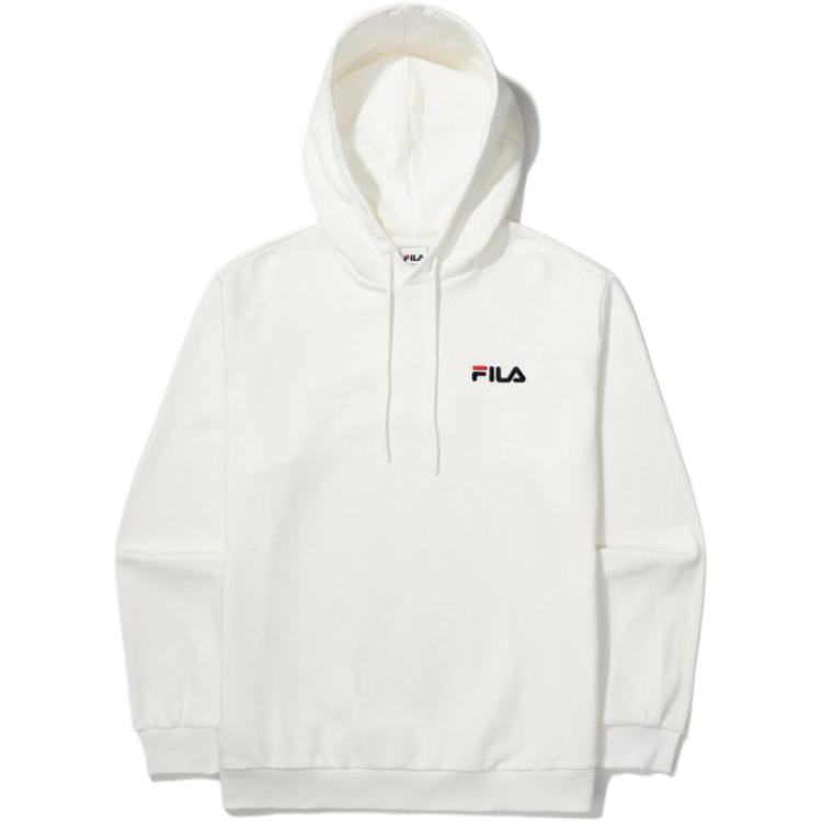 FILA Logo Printed Pullover Hoodie White () FS2POF1102X-OWH