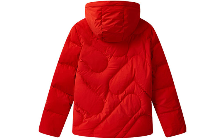 FILA Logo Printed Red Puffer Jacket Unisex Couple Style Winter Wear F11M048925F-RD 圖 3