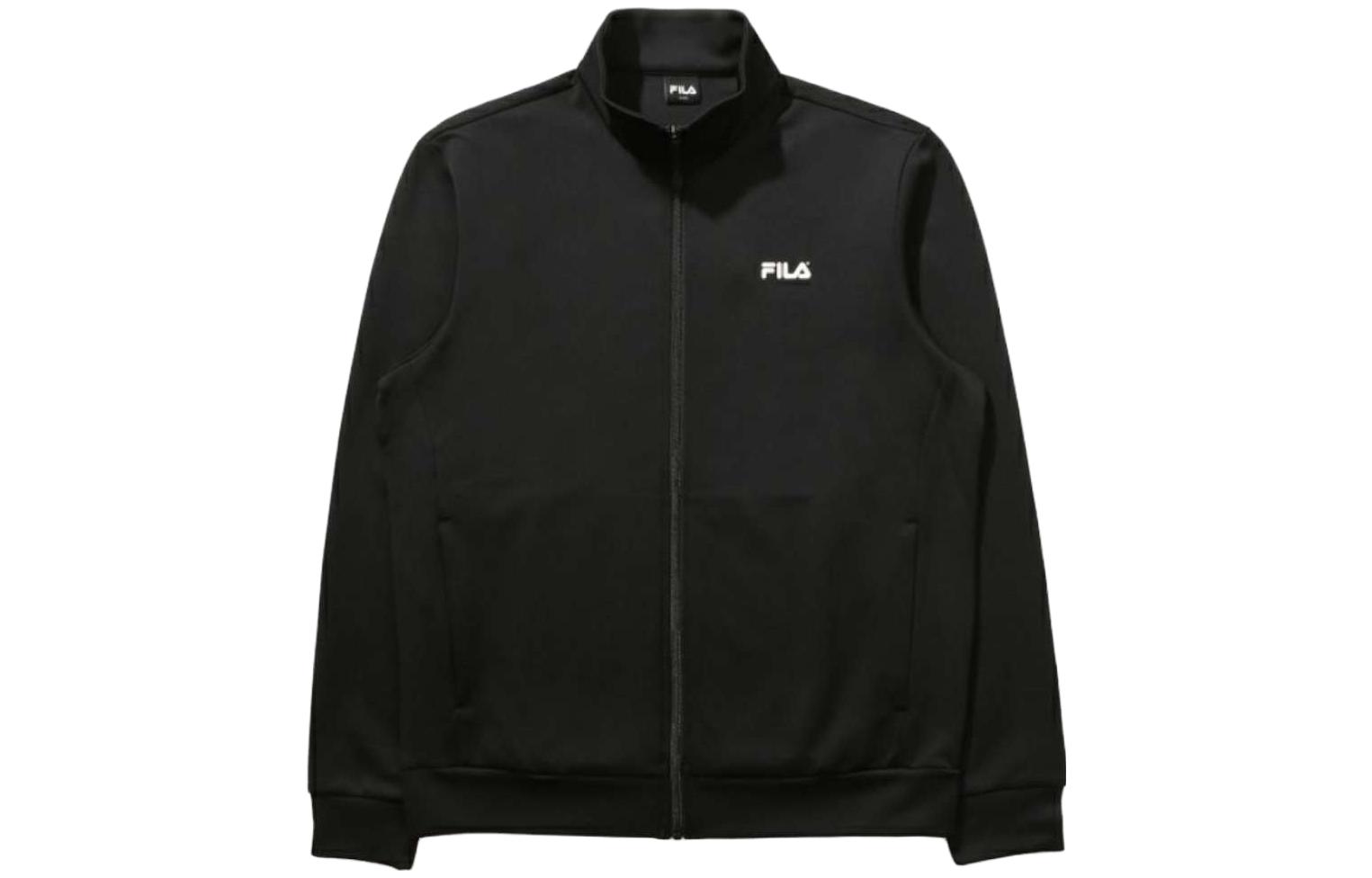 FILA Logo Printed Stand-Collar Jacket Black FS2FTD3201F-BLK