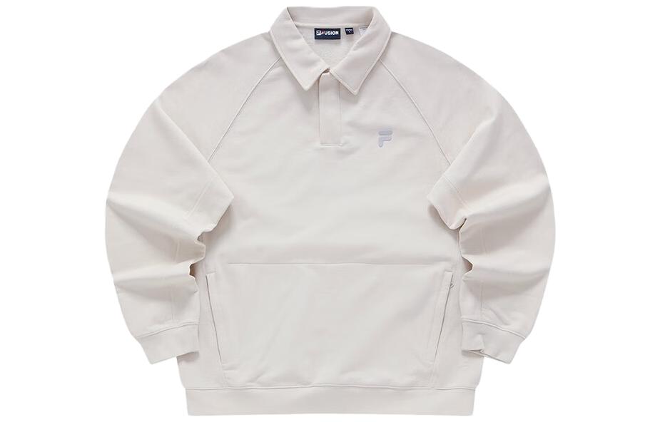 FILA Logo Pullover Oversized Sweatshirt Unisex Gray Marled Color T11U346201F-BG