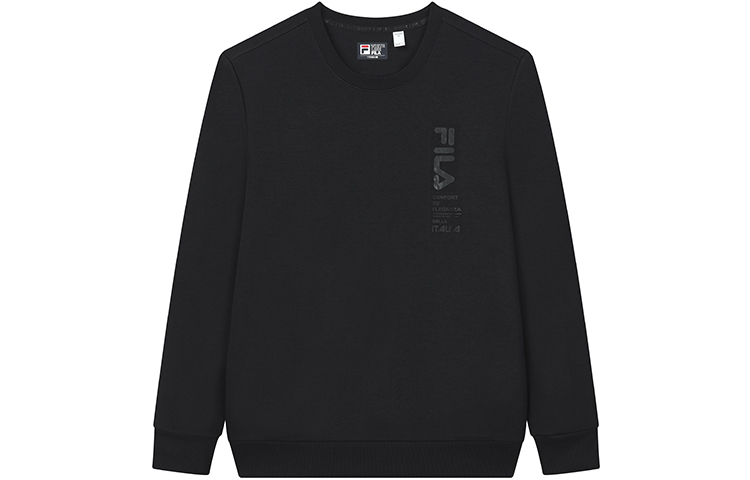 FILA Logo Pullover Sweatshirt - Solid Black F11M147205FBK