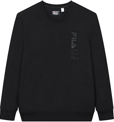 FILA 标志黑色圆领卫衣 - 纯色 F11M147205FBK Buy FILA 标志黑色圆领卫衣 - 纯色 F11M147205FBK