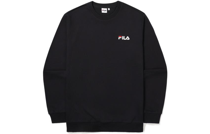 FILA Logo Pullover Sweatshirt Unisex Black FS2POF1101X-BLK
