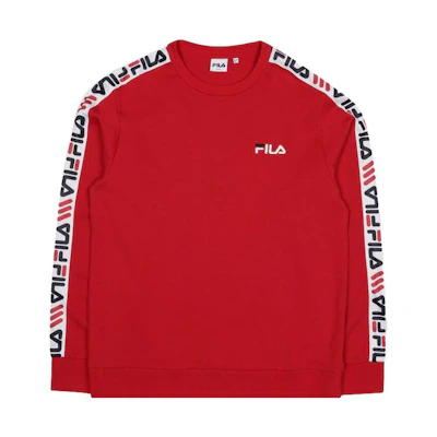 FILA Logo Pullover Sweatshirt Unisex Red FS2POC3108X-DRD