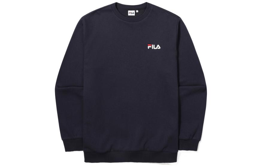 FILA Logo Pullover Unisex Sweatshirt Navy Blue FS2POF1101X-INA