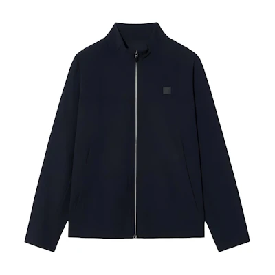 FILA Logo Stand Collar Zip-Up Jacket Black Unisex Long Sleeve FS2FTH2201U-BLK