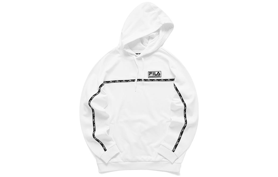 FILA Logo Tape Pullover Sweatshirt Long-Sleeve White () T11M117214F-WT