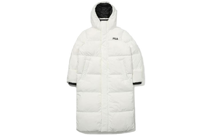 Order Chaqueta FILA Logo Blanca Invierno Unisex Casual Cálida Manga Larga. FS2DJD4103X-OWH