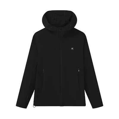 FILA Logo Woven Hooded Jacket - Jet Black F11M132751F-BK