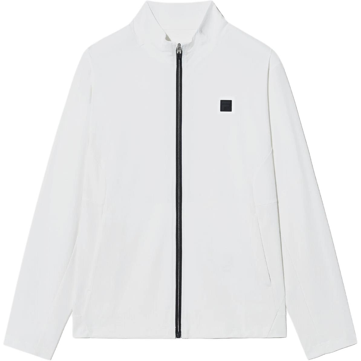 FILA Logo Zip-Up Long Sleeve Jacket Unisex White FS2FTH2201U-OWH