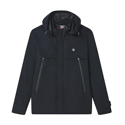 FILA Long-Sleeve Jacket with Logo, Detachable Hoodie - Legend Blue F11M311507F-NV