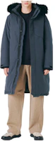 Order FILA 灰色長版可拆帽羽絨外套 極簡設計 FS2DJE4204M-DGY