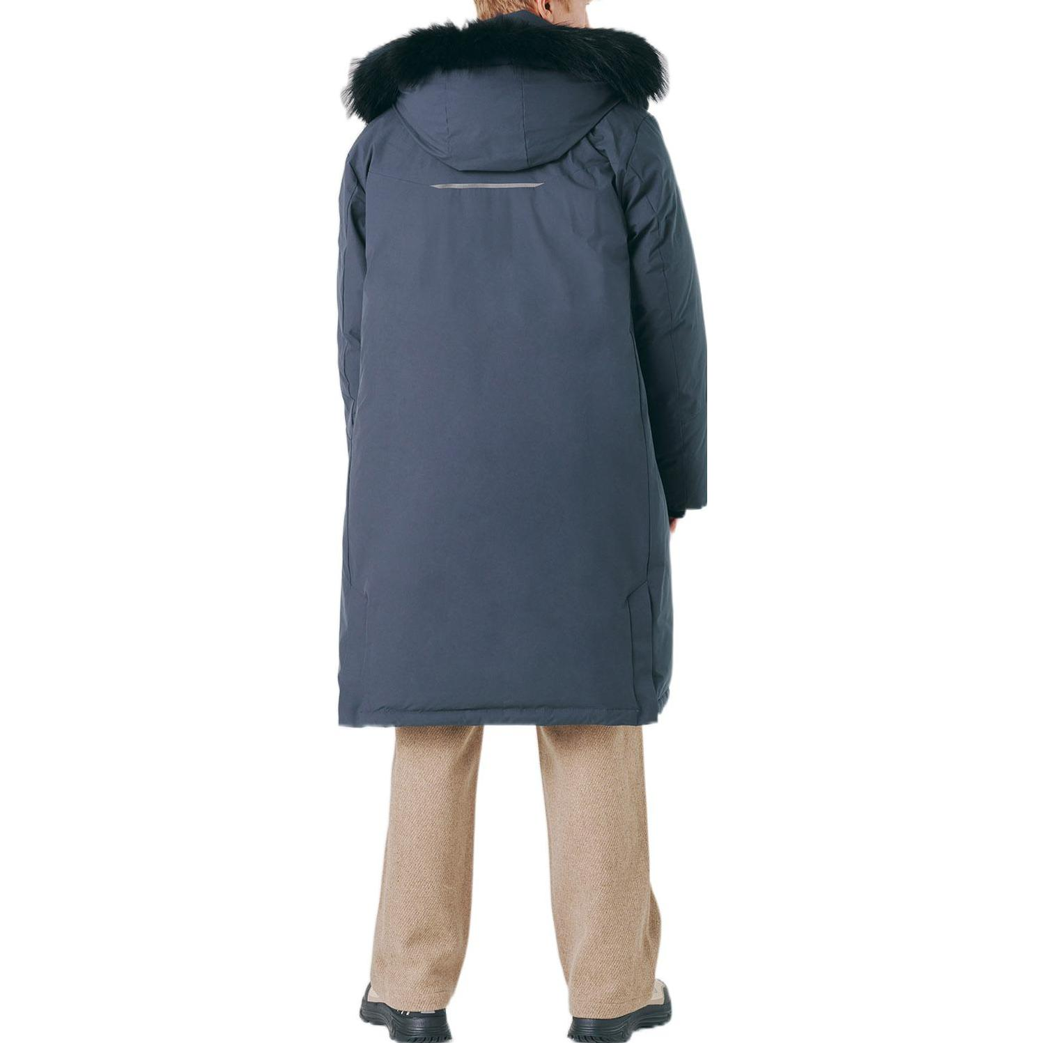 Shop Chaqueta Larga FILA Gris con Capucha Desmontable y Diseño Minimalista FS2DJE4204M-DGY