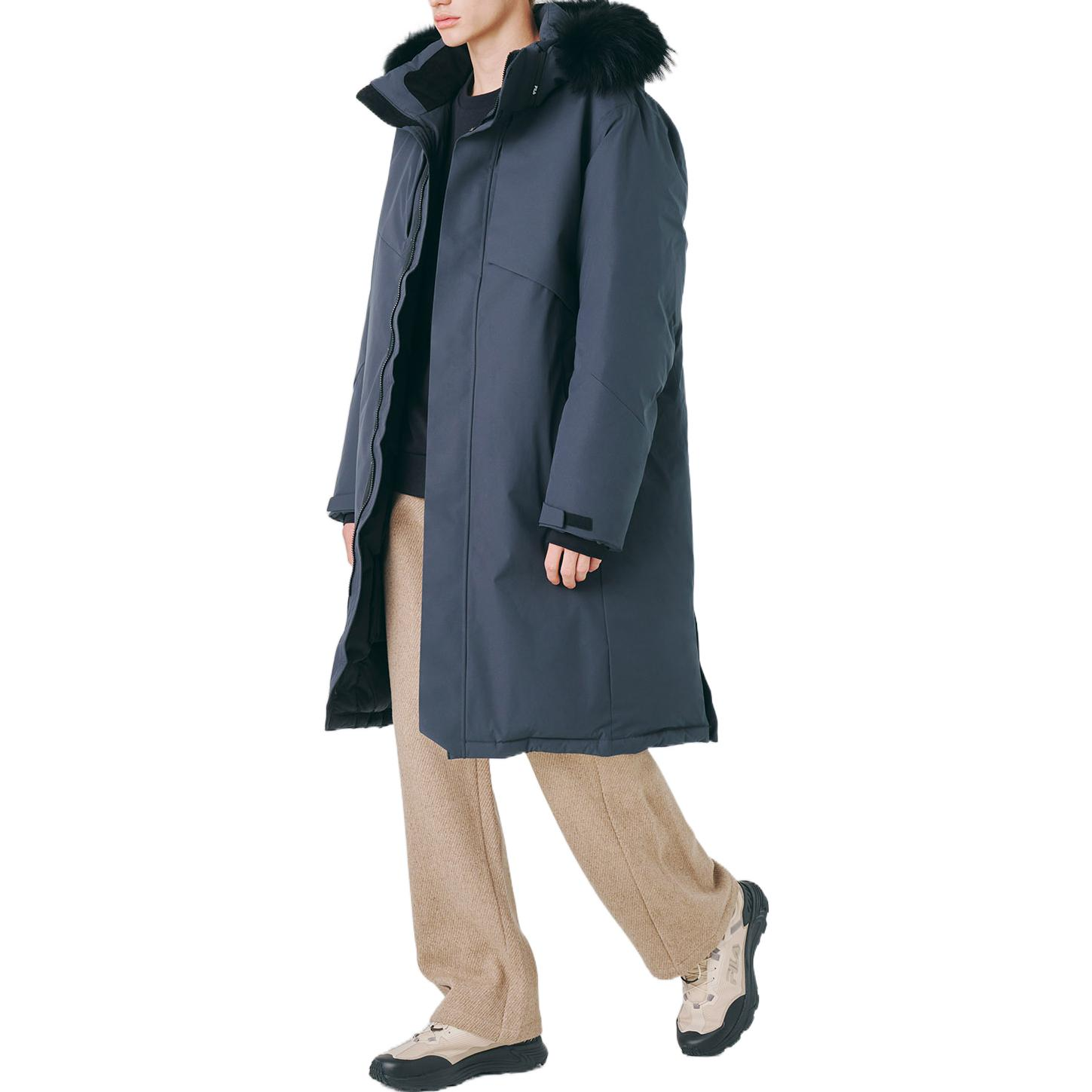 Purchase Chaqueta Larga FILA Gris con Capucha Desmontable y Diseño Minimalista FS2DJE4204M-DGY