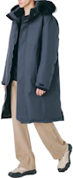 Purchase FILA 灰色長版可拆帽羽絨外套 極簡設計 FS2DJE4204M-DGY