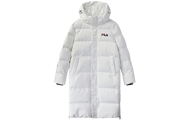 Order FILA Long Hooded Winter Down Jacket Coat White F11M048921F-WT