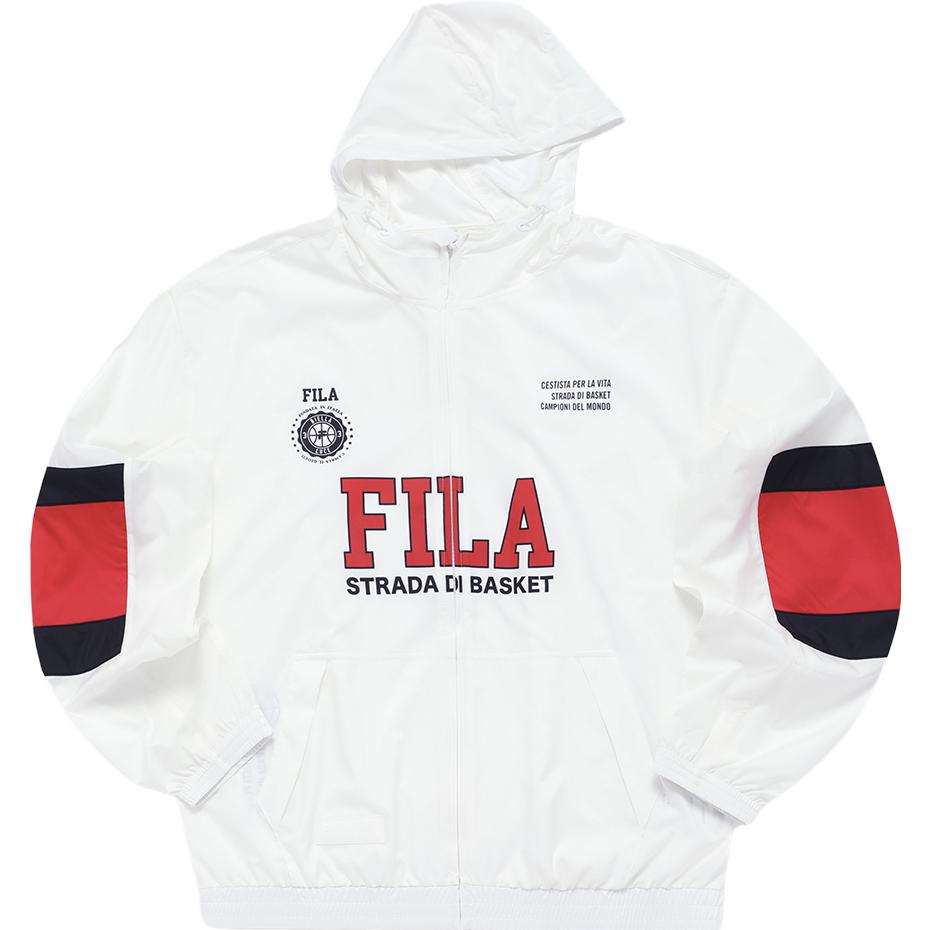 FILA Long Sleeve Jacket 2023 Summer Streetwear Sports Casual White T11M325702F-WT