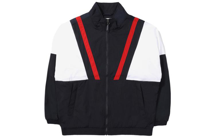 FILA Loose Fit Colorblock High Neck Zip-Up Jacket - Black FS2JKE2182X-INA